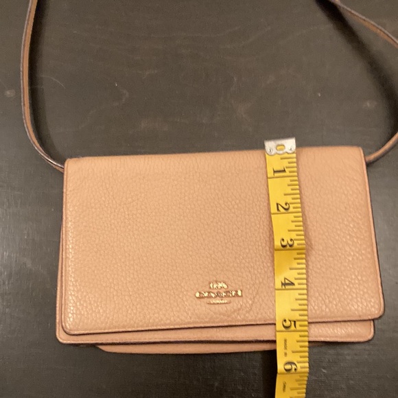 Coach vintage Anna fold over convertible crossbody in beige GVU some small stain - Picture 15 of 15